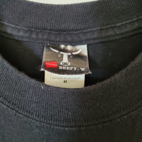 M Men's Black Graphic Tee White's Boots - Picture 3 of 7